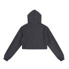 DF Women's Charcoal Gray Essential Cropped Zip - Up HoodieEssential Cropped Zip - Up HoodieDF Women's Charcoal Gray Essential Cropped Zip - Up Hoodie251005PODUA0845001