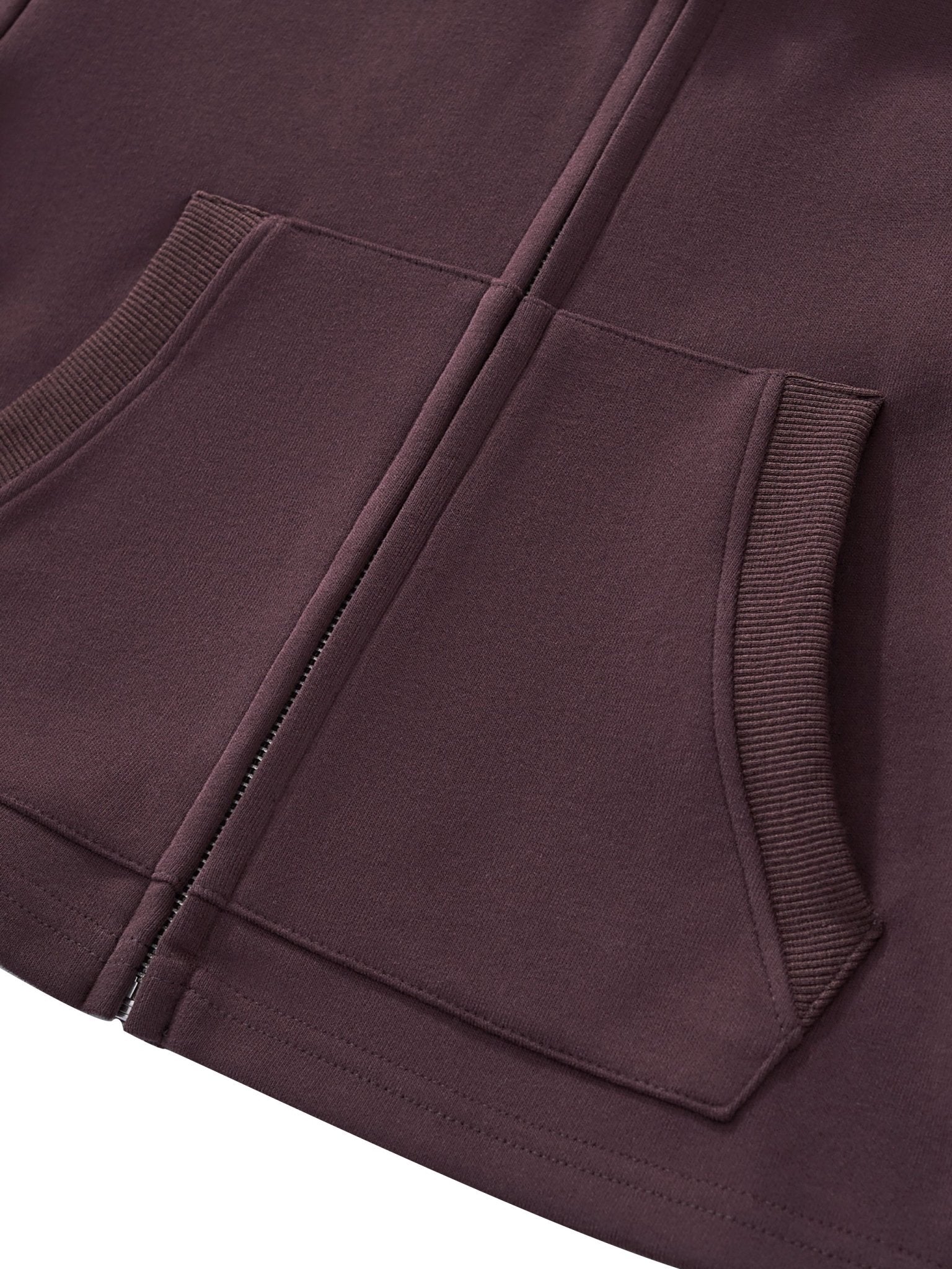 DF Women's Dark Reddish Purple Essential Cropped Zip - Up HoodieEssential Cropped Zip - Up HoodieDF Women's Dark Reddish Purple Essential Cropped Zip - Up Hoodie251005PODUA0979001