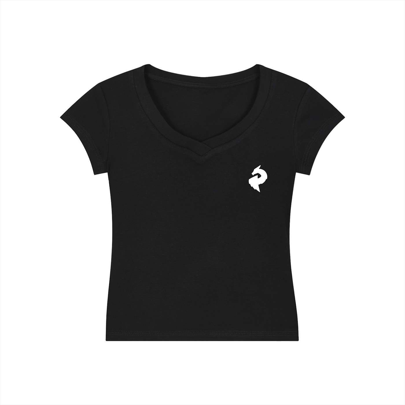 DF Women's Essential V - Neck Bodycon T-ShirtWomen's Essential V - Neck Bodycon T-ShirtDF Women's Essential V - Neck Bodycon T-Shirt250813PODAA1823001