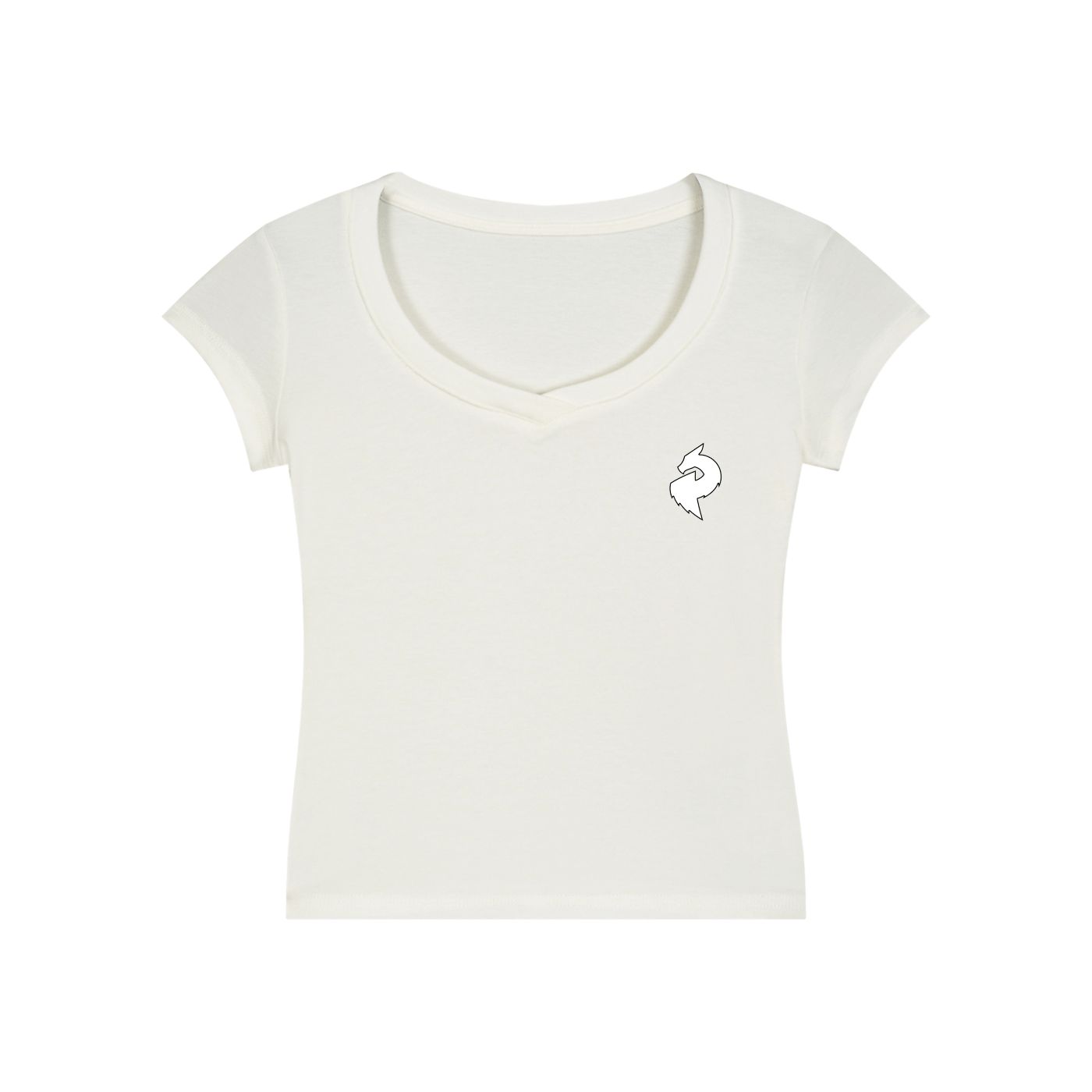 DF Women's Essential V - Neck Bodycon T-ShirtWomen's Essential V - Neck Bodycon T-ShirtDF Women's Essential V - Neck Bodycon T-Shirt250813PODAA1823006