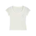 DF Women's Essential V - Neck Bodycon T-ShirtWomen's Essential V - Neck Bodycon T-ShirtDF Women's Essential V - Neck Bodycon T-Shirt250813PODAA1823006