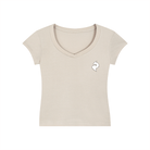 DF Women's Essential V - Neck Bodycon T-ShirtWomen's Essential V - Neck Bodycon T-ShirtDF Women's Essential V - Neck Bodycon T-Shirt250813PODAA1823011