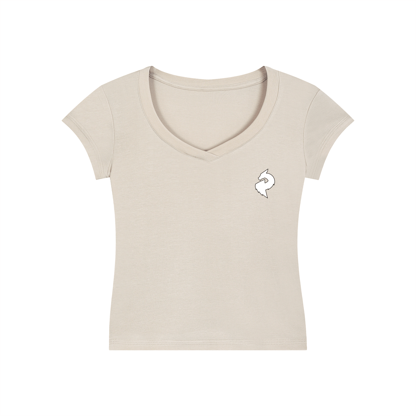 DF Women's Essential V - Neck Bodycon T-ShirtWomen's Essential V - Neck Bodycon T-ShirtDF Women's Essential V - Neck Bodycon T-Shirt250813PODAA1823011
