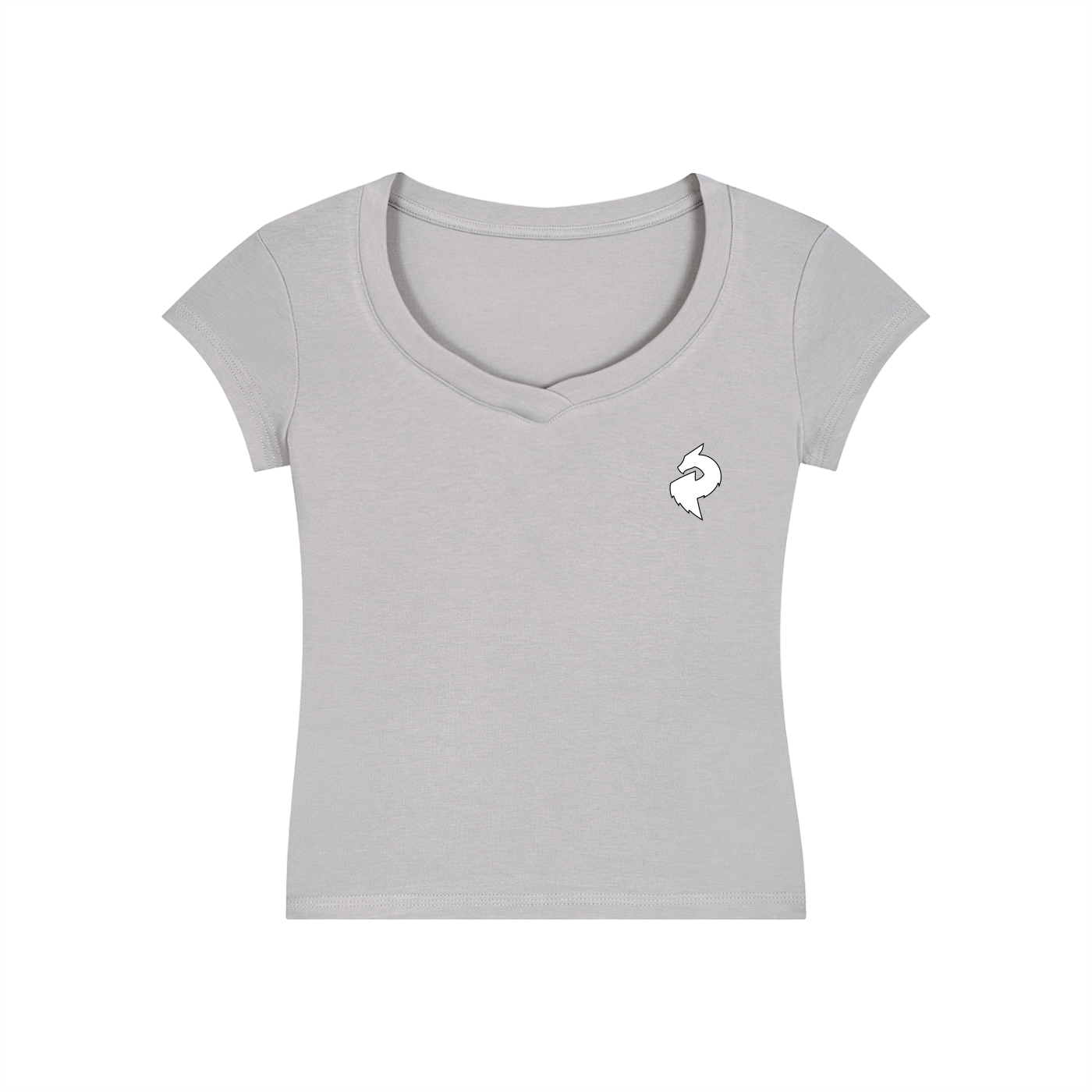 DF Women's Essential V - Neck Bodycon T-ShirtWomen's Essential V - Neck Bodycon T-ShirtDF Women's Essential V - Neck Bodycon T-Shirt250813PODAA1823016