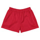DF Women's Red Athletic ShortsWomen's Athletic ShortsProduct mockup1992990_9804