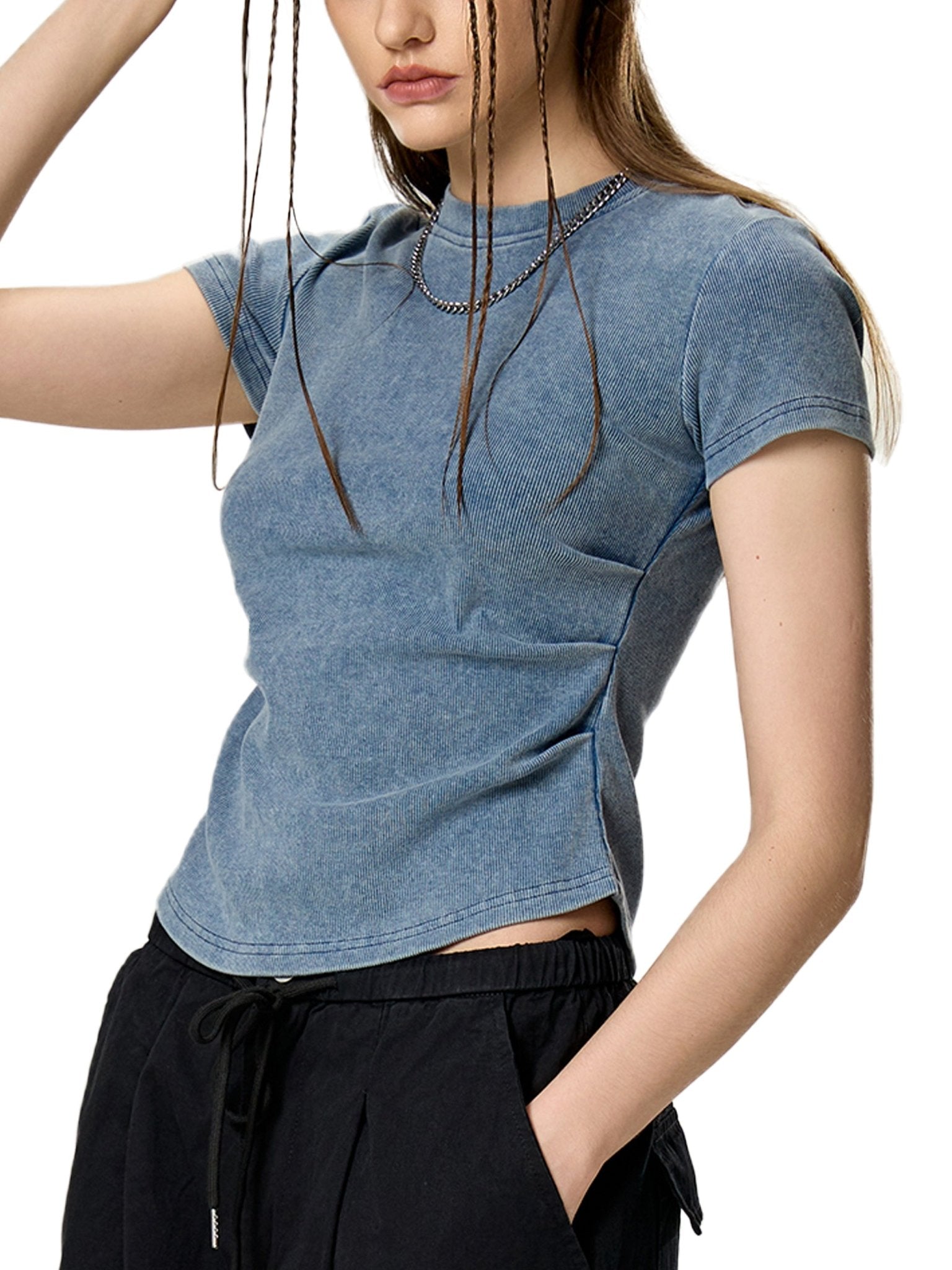 DF Women's Vintaged - Wash Bodycon T-ShirtWomen's Vintaged - Wash Bodycon T-ShirtDF Women's Vintaged - Wash Bodycon T-Shirt250813PODAA1778013