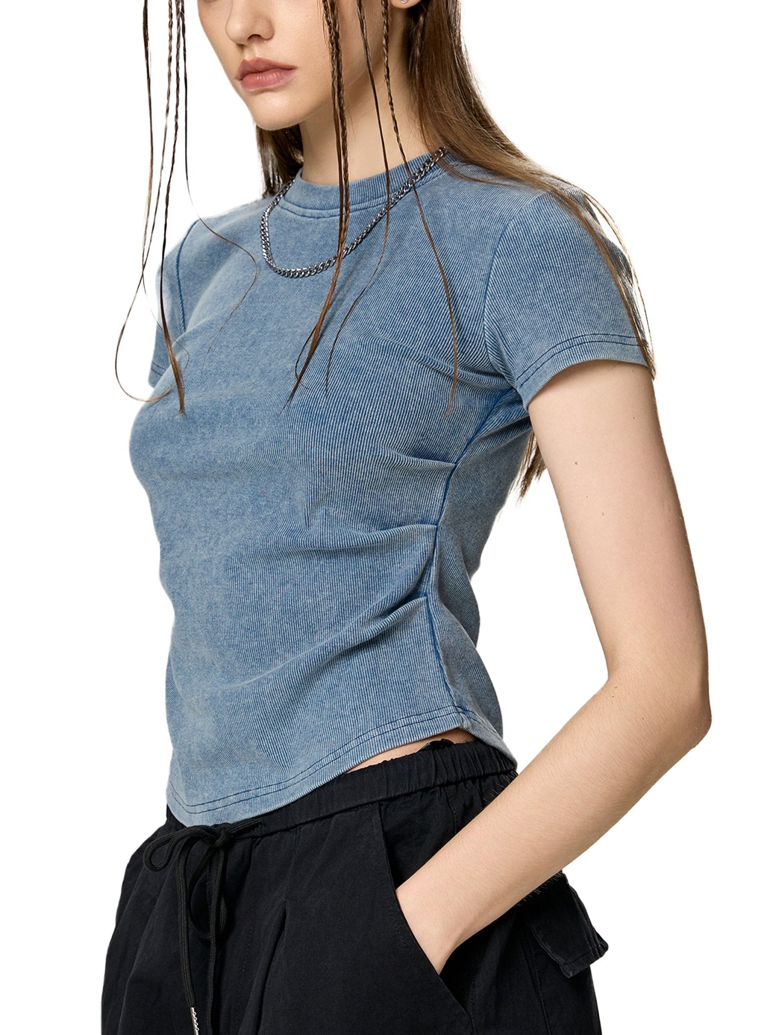 DF Women's Vintaged - Wash Bodycon T-ShirtWomen's Vintaged - Wash Bodycon T-ShirtDF Women's Vintaged - Wash Bodycon T-Shirt250813PODAA1778013