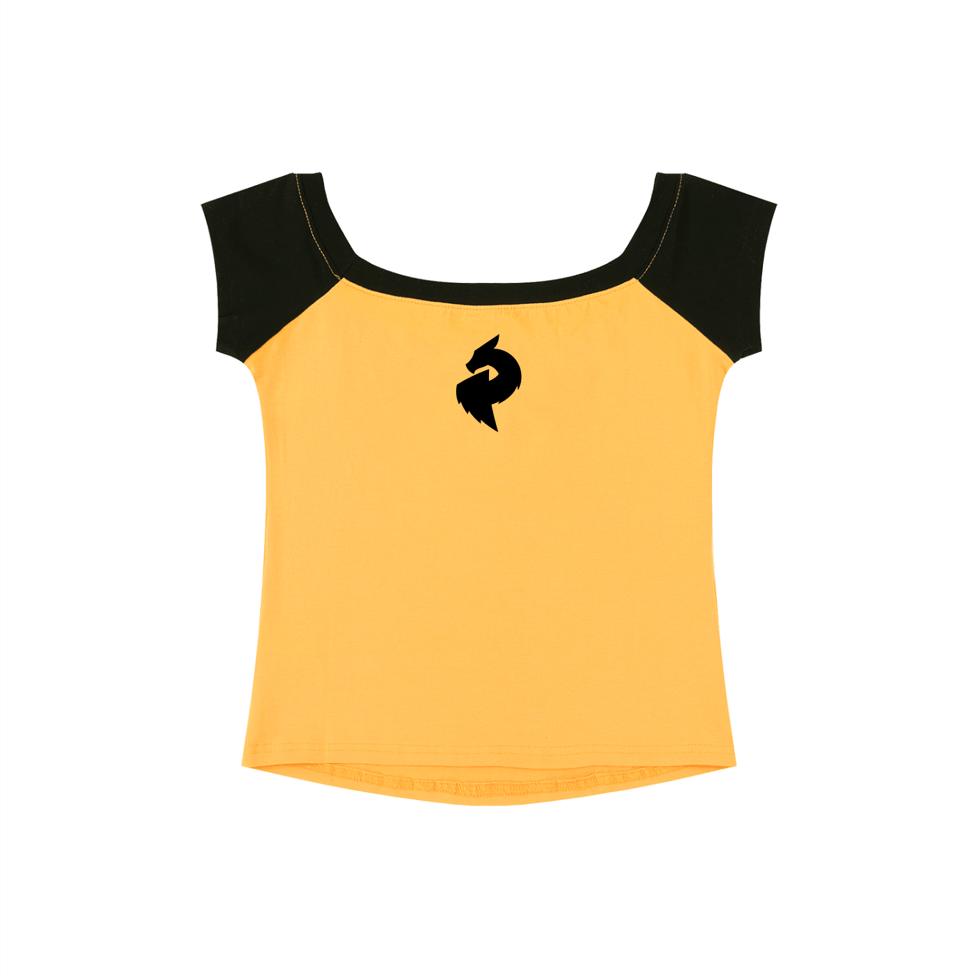 DF Yellow with Black Women's Color Block Raglan Baby T-ShirtColor Block Raglan Baby T-ShirtDF Yellow with Black Women's Color Block Raglan Baby T-Shirt260506PODAA1697001