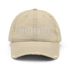 Distressed Dad Hats - White Embroidered - Distressed Dad Hat - DRAGON FOXX™ - Distressed Dad Hats - White Embroidered - 7823977_10993 - Khaki - Distressed - One size - Accessories - Black Distressed Hat - Charcoal Grey Distressed Hat