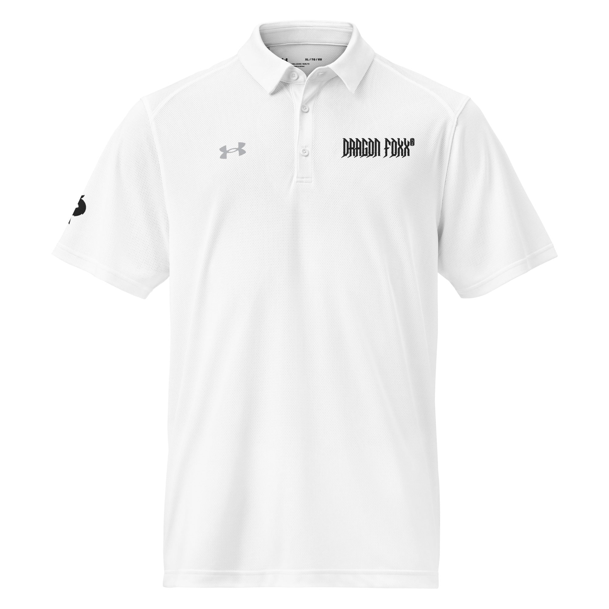 Dragon Foxx® Under Armour® Men's White Polo - Men's Polo Shirts - DRAGON FOXX™ - Dragon Foxx® Under Armour® Men's White Polo - 7645676_19490 - S - White - Dragon Foxx® - Dragon Foxx® Men's Polo - Dragon Foxx® Men's White Polo