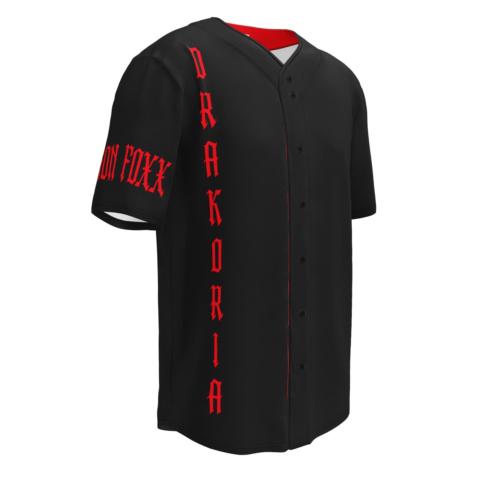 DRAKORIA - Eco Baseball Jersey - Eco Baseball Jersey - DRAGON FOXX™ - Product mockup - 6160581_20182 - 2XS - Character Art - DRAKORIA - Baseball Jersey - Dragon Foxx® - Dragon Foxx™