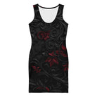 Essence of Red - Black Floral Bodycon DressBodycon DressProduct mockup7076575_7788