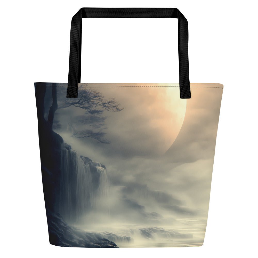 Ethereal Falls - Large Tote Bag - Large Tote Bag - DRAGON FOXX™ - Product mockup - 6277685_9039 - 16″ × 20″ - Scenery Art - 16″ × 20″ - 16″ × 20″ Tote Bag - Accessories