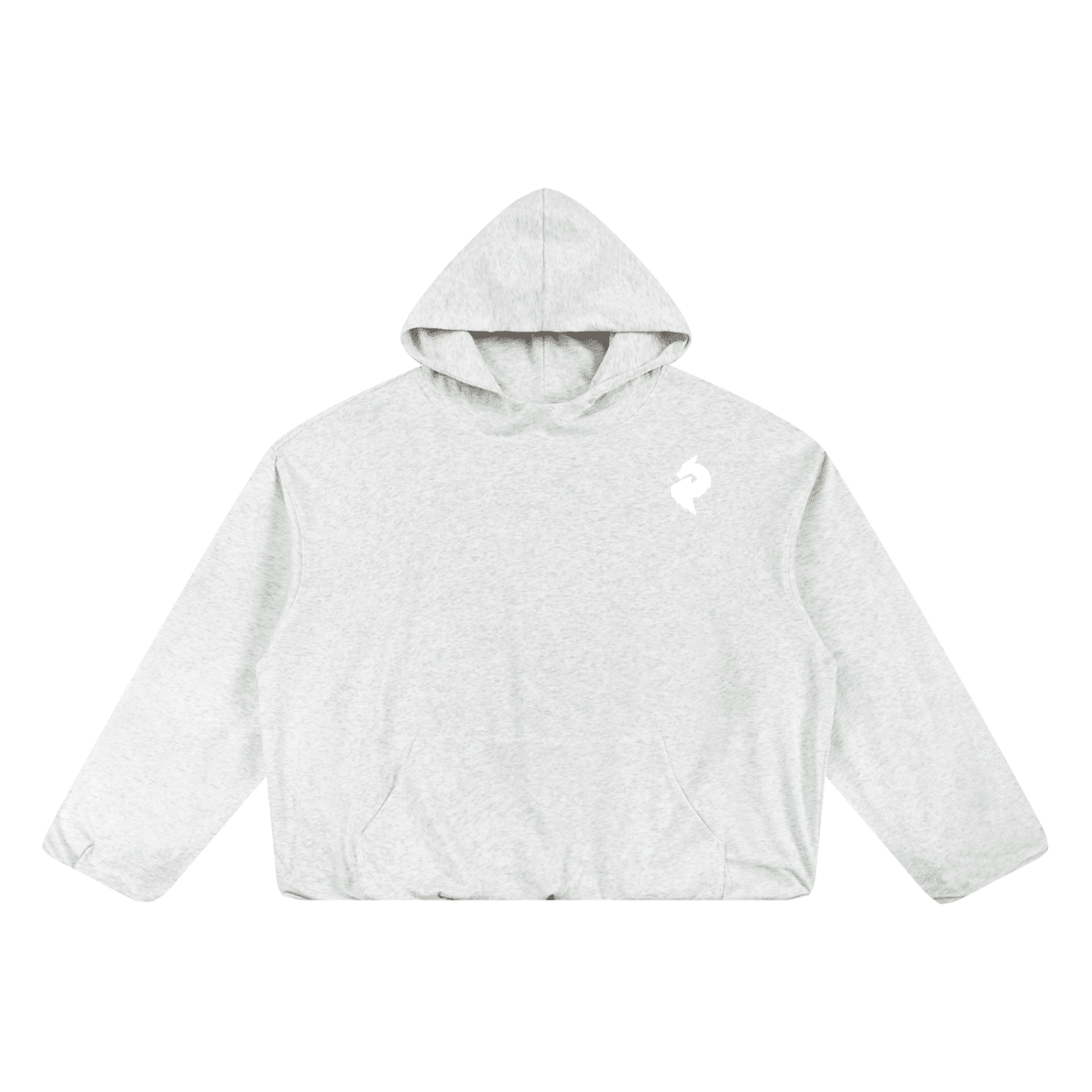 Flower Gray Boxy Gather - Hem HoodieBoxy Gather - Hem HoodieFlower Gray Boxy Gather - Hem Hoodie260111PODRB2488001