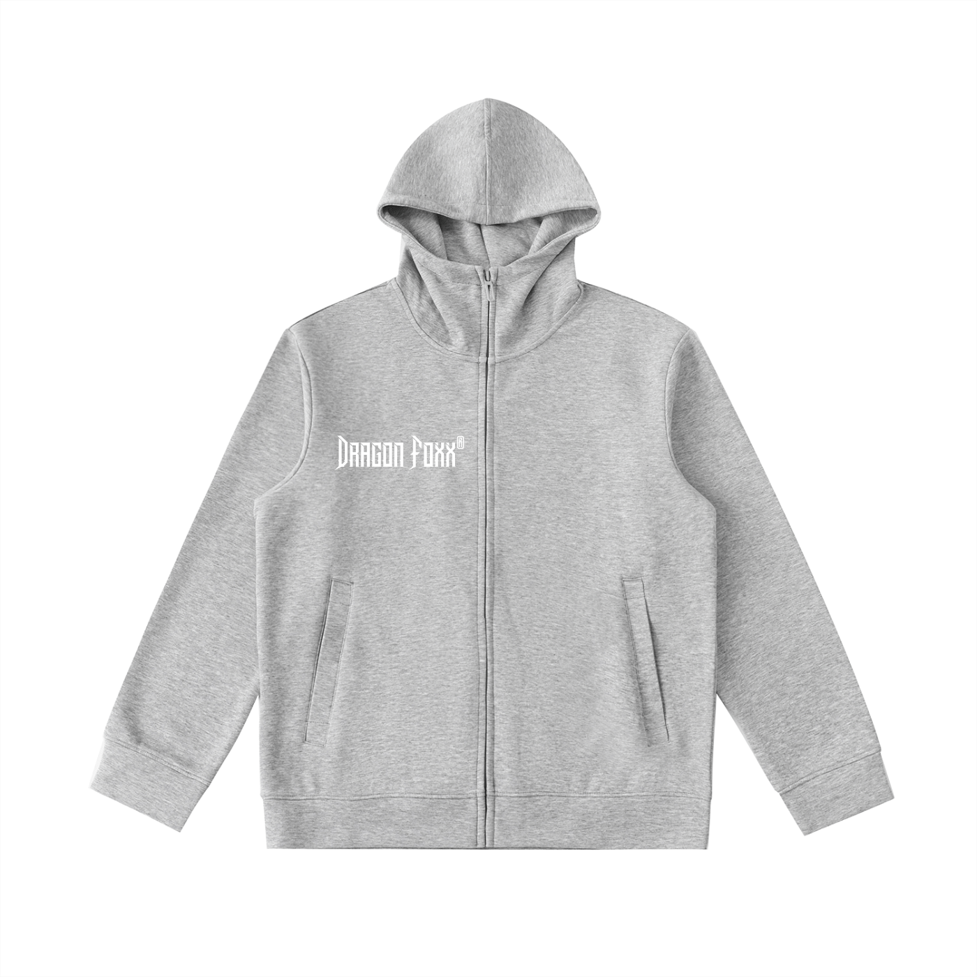 Flower Gray Essential Heavyweight High Neck Zip - Up HoodieEssential Heavyweight High Neck Zip - Up HoodieFlower Gray Essential Heavyweight High Neck Zip - Up Hoodie251018PODRB2593001