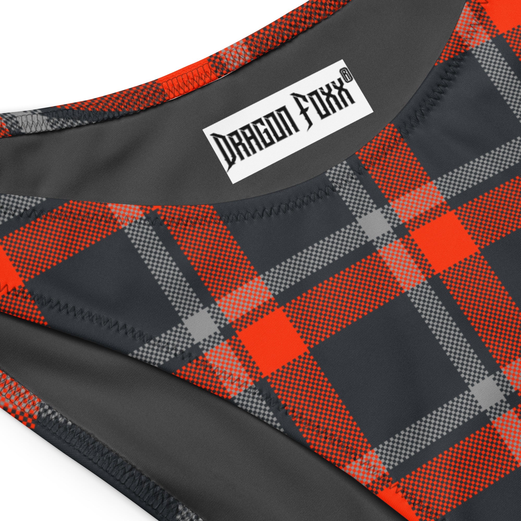 Foxxfire Plaid Eco Bandeau BikiniEco Bandeau Bikini SetsProduct mockup6693166_22671