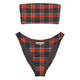 Foxxfire Plaid Eco Bandeau BikiniEco Bandeau Bikini SetsProduct mockup6693166_22671