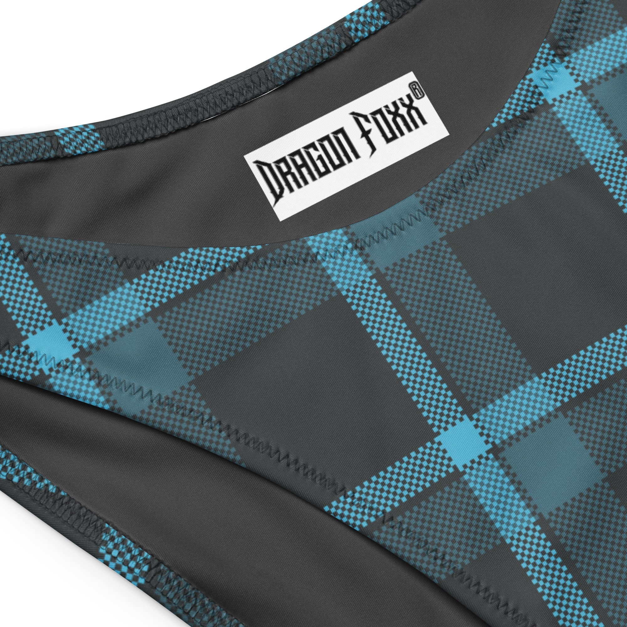 Frostveil Plaid Eco Bandeau BikiniEco Bandeau Bikini SetsProduct mockup8034507_22671