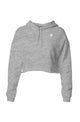 Grey Heather Lightweight Crop HoodieWomen's Crop HoodiesGrey Heather Lightweight Crop HoodieAPQ - 4758444S5A1