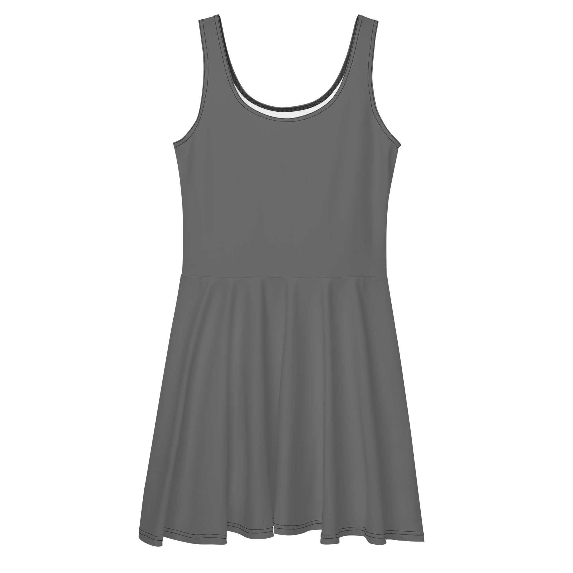 Grey Skater Dress L / Grey / Skater Grey Skater Dress L / Grey / Skater