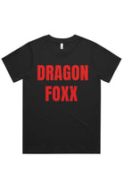 HANIA - Women's Graphic Tee - Women's T-shirt - Apliiq - HANIA - Women's Graphic Tee - APQ - 4888371S5A1 - xs - black - Black - Black T-shirt - Dragon Foxx HANIA - Women's Graphic Tee