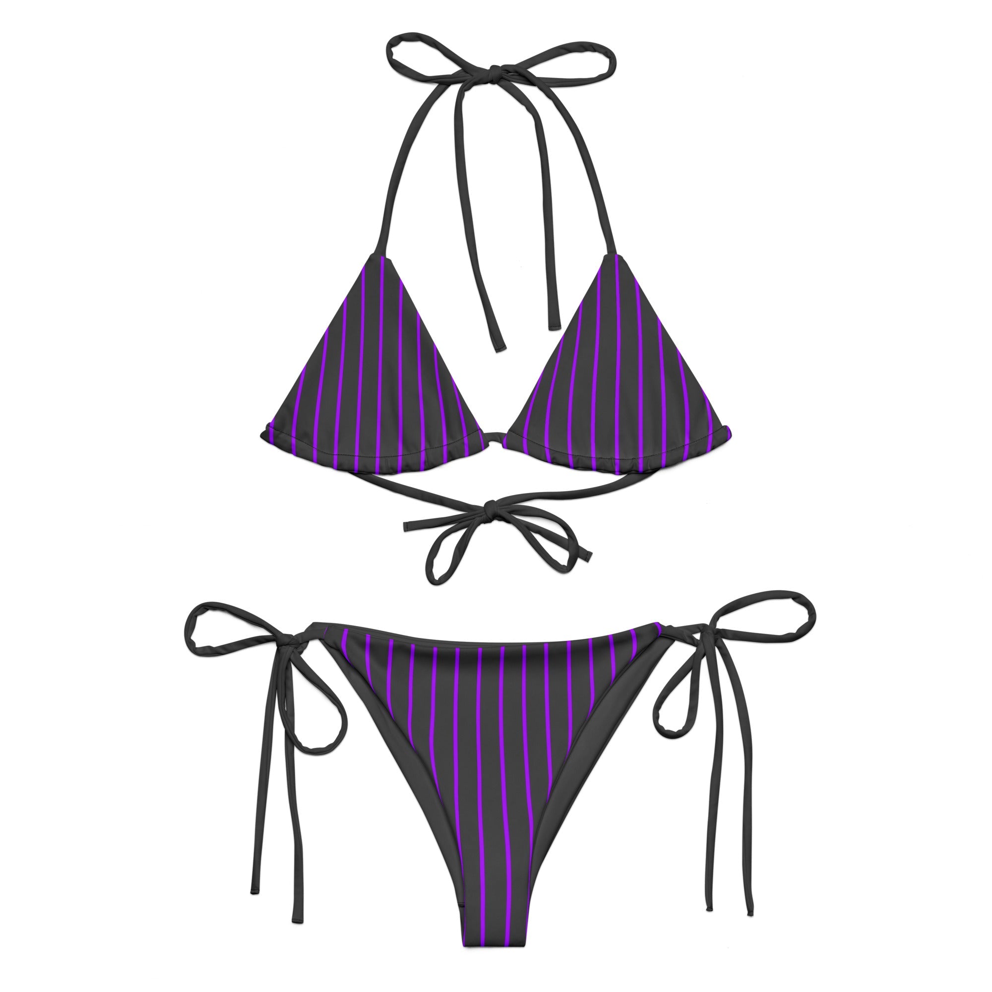 Imperial Violet Pinstripe Eco String BikiniEco String BikiniProduct mockup7556026_16553