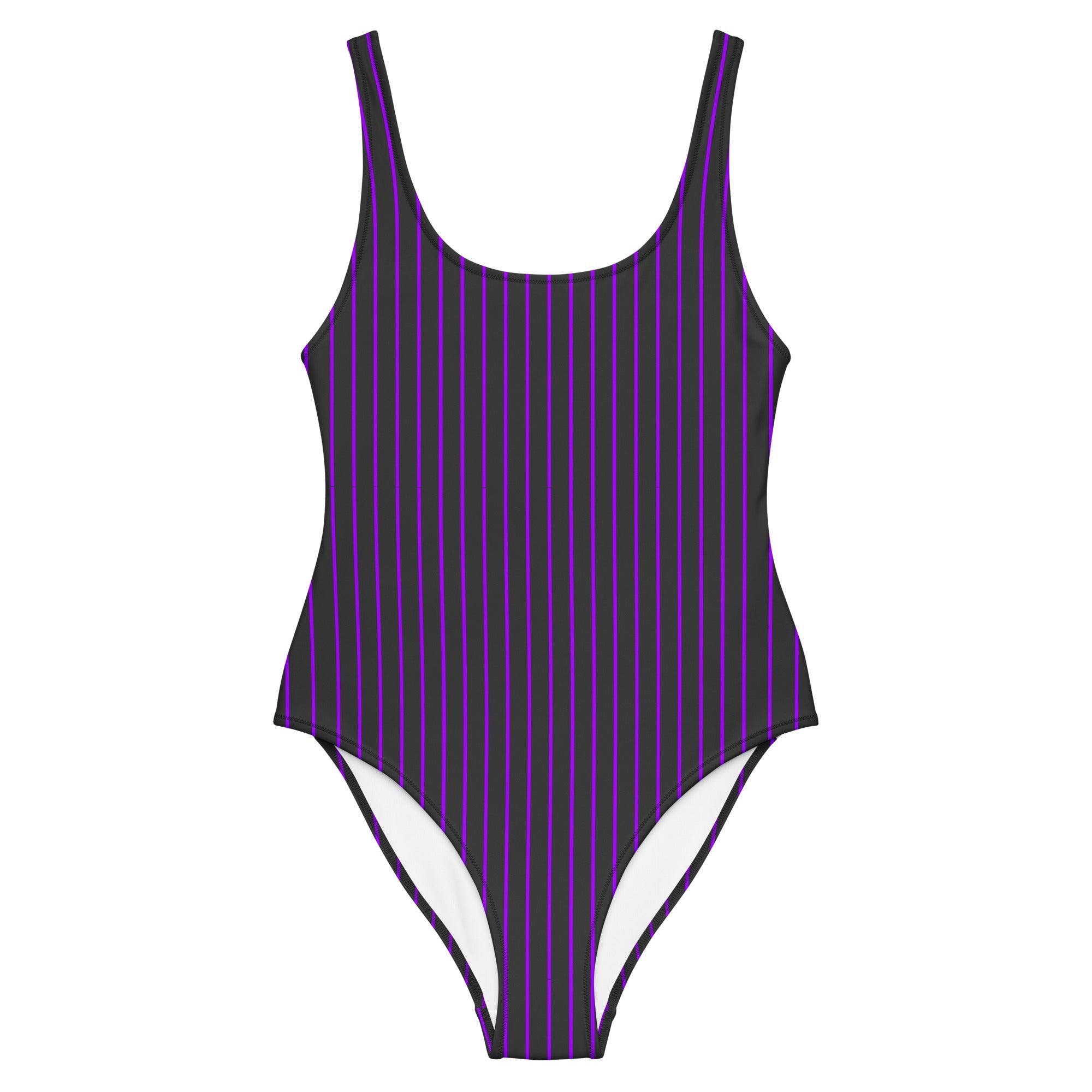Imperial Violet Pinstripe One - Piece SwimsuitOne - Piece SwimsuitProduct mockup4921418_9014