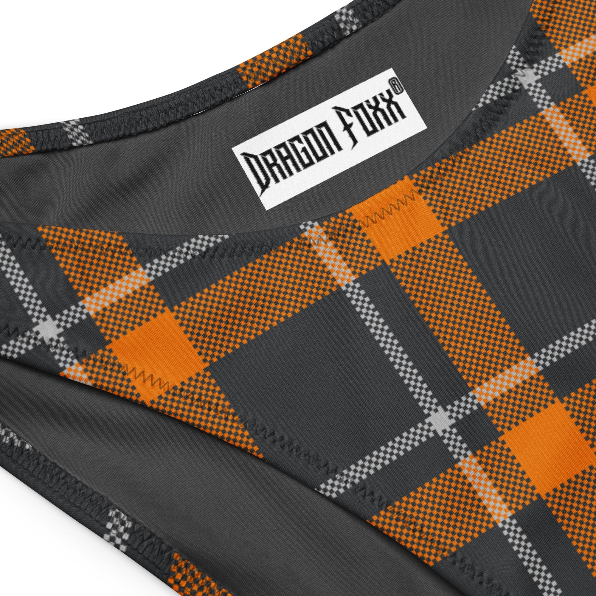 Infernikra Plaid Eco Bandeau BikiniEco Bandeau Bikini SetsProduct mockup5814339_22671