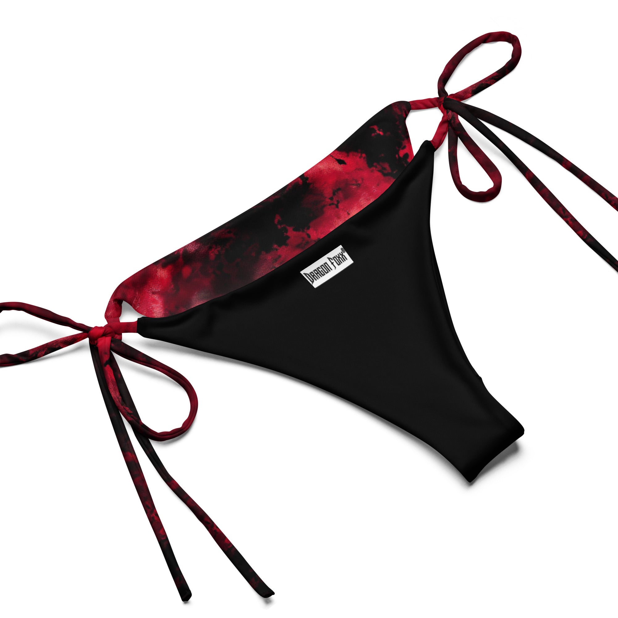 Inferno Red and Black Eco String BikiniEco - String Bikini SetProduct mockup8884194_16553