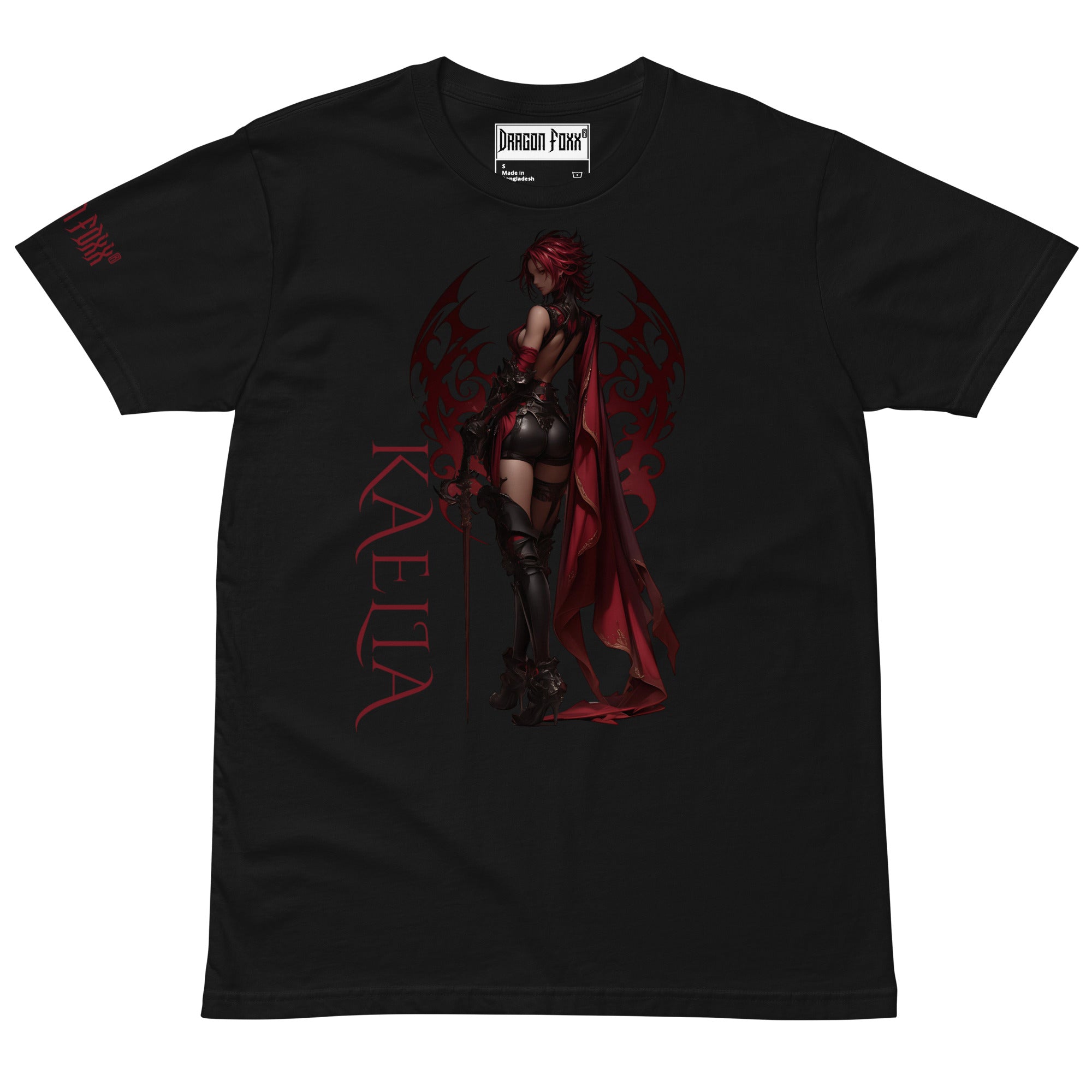 Kaelia Black Unisex Premium T-shirtUnisex Premium T-shirtProduct mockup7100200_18772