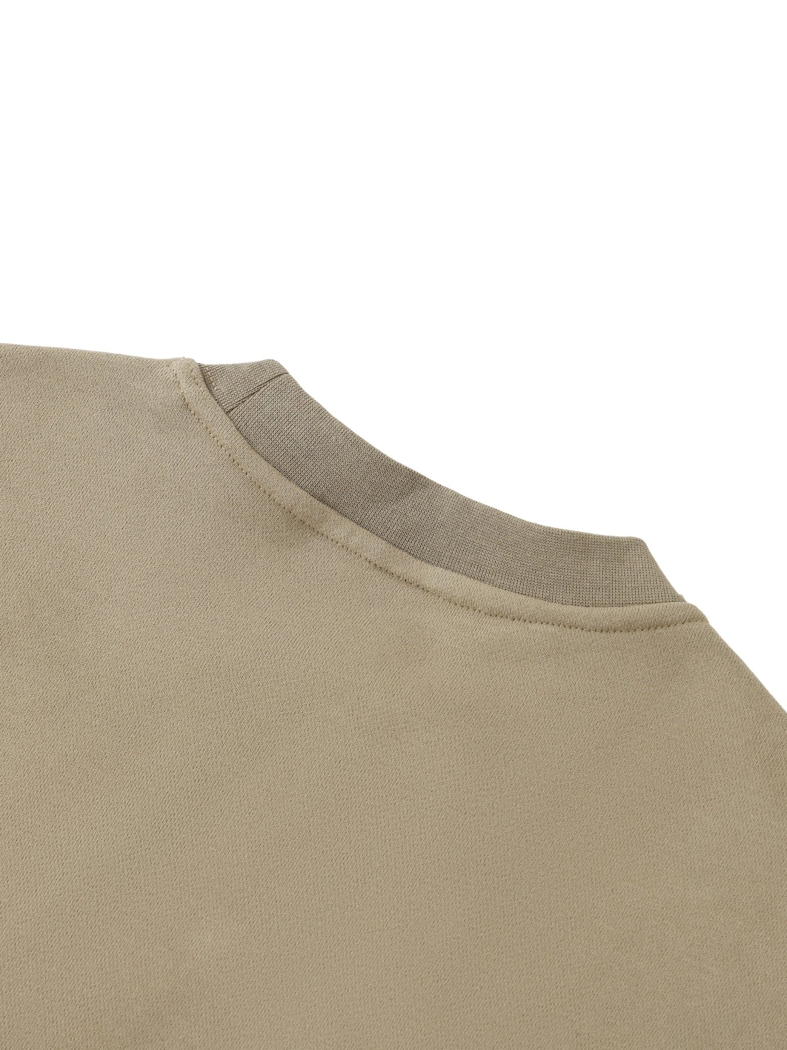 Khaki Heavyweight Patch Pocket Crewneck SweatshirtHeavyweight Patch Pocket Crewneck SweatshirtKhaki Heavyweight Patch Pocket Crewneck Sweatshirt251017PODRA1541001