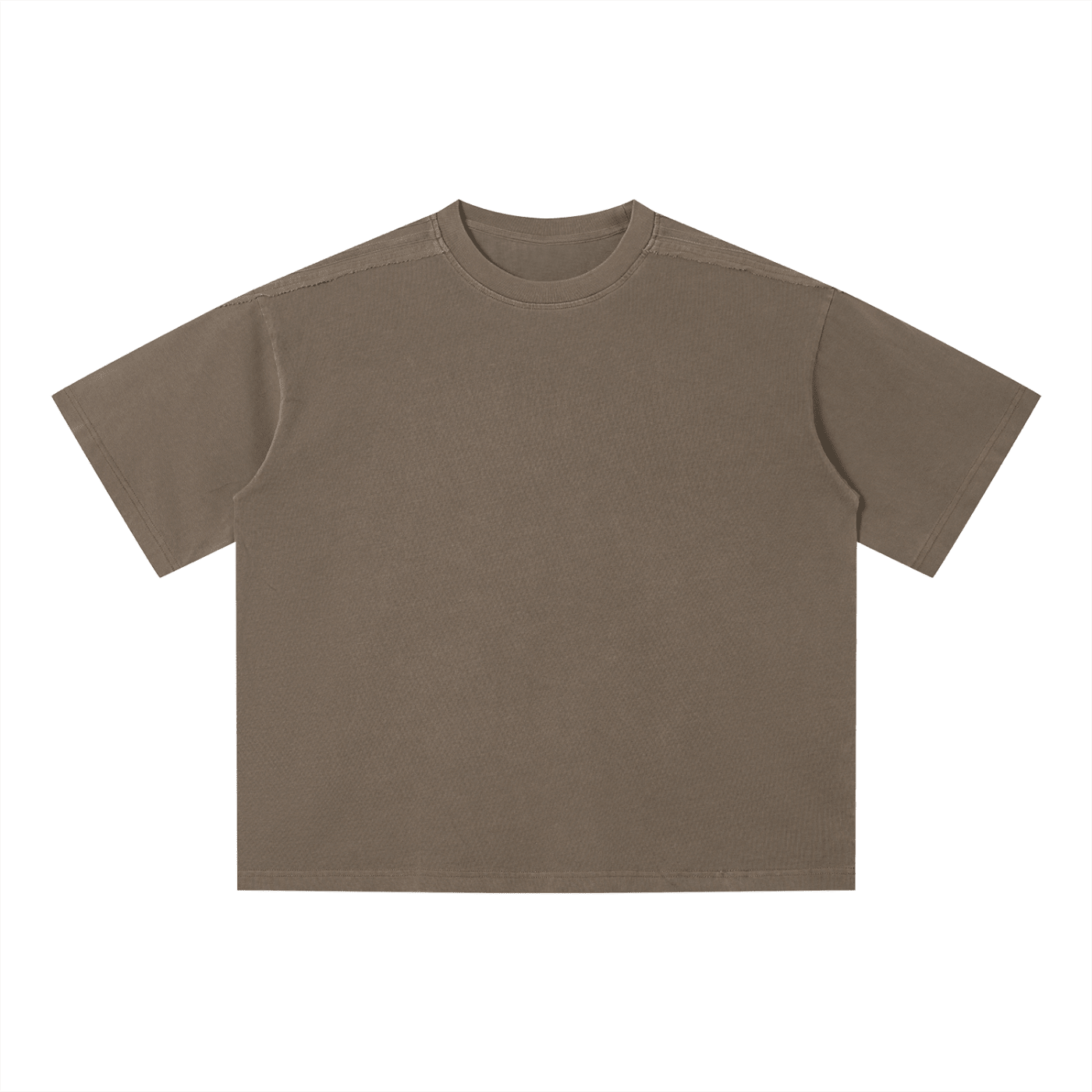 Khaki Vintage Wash Boxy T-ShirtVintage Wash Boxy T-ShirtKhaki Vintage Wash Boxy T-Shirt260508PODPQ1505001