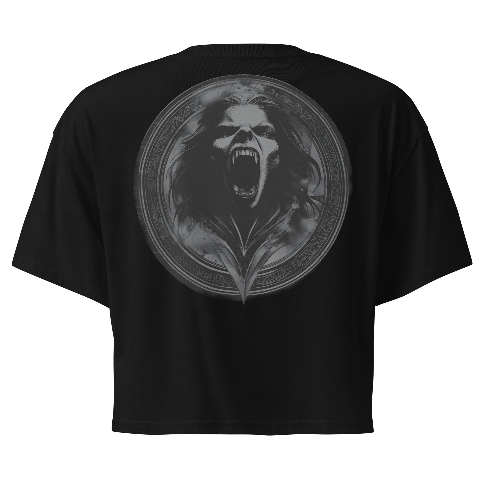 KORVATH Women’s Black Crop TopCrop Top TeeProduct mockup2570923_16094