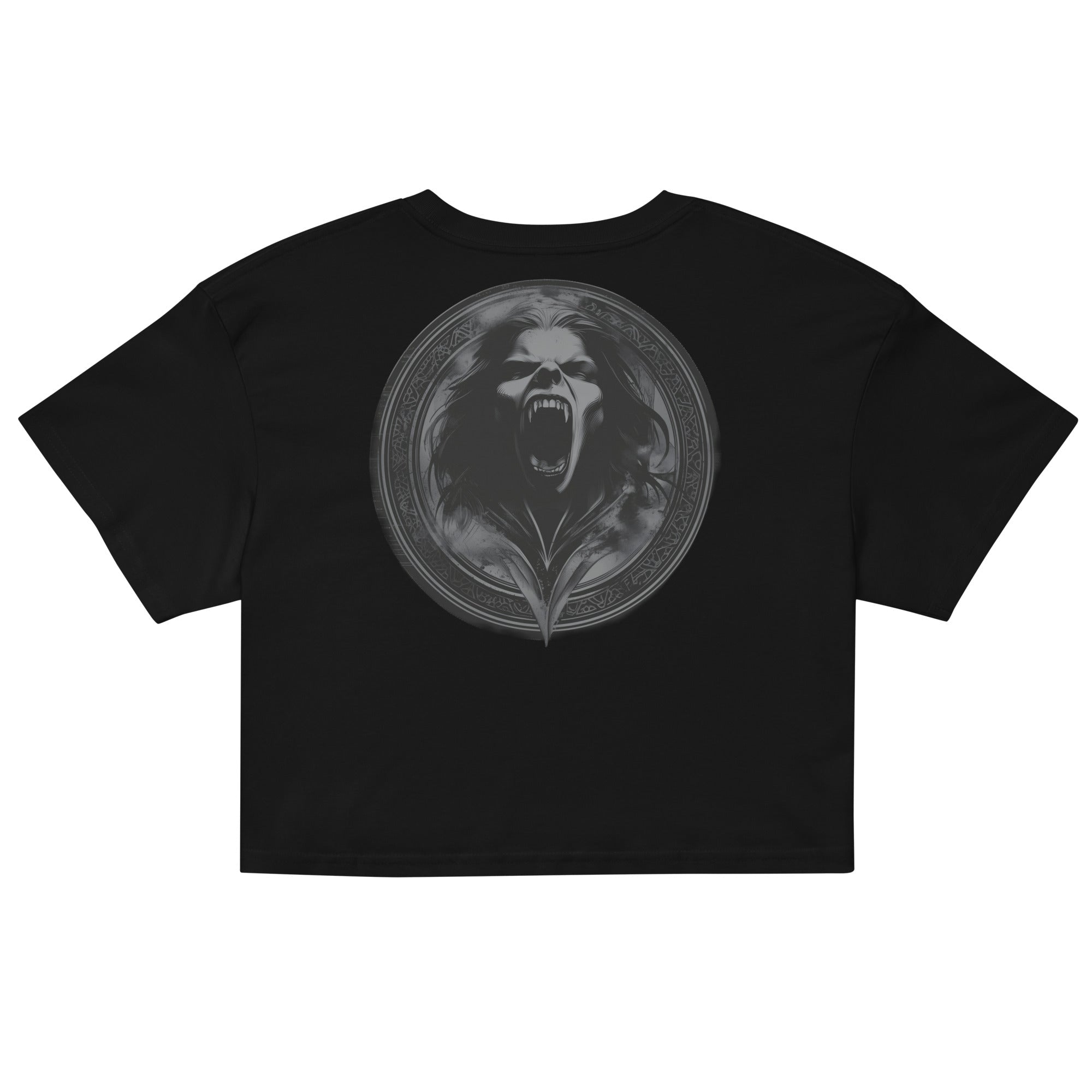 KORVATH Women’s Black Crop TopCrop Top TeeProduct mockup2570923_16094