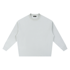 Light Gray Knitted Round Neck Oversize SweatshirtKnitted Round Neck Oversize SweatshirtLight Gray Knitted Round Neck Oversize Sweatshirt251012PODRA1160001