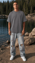 Light Gray Vintage Wash Boxy T-ShirtVintage Wash Boxy T-ShirtLight Gray Vintage Wash Boxy T-Shirt260508PODPQ1481001