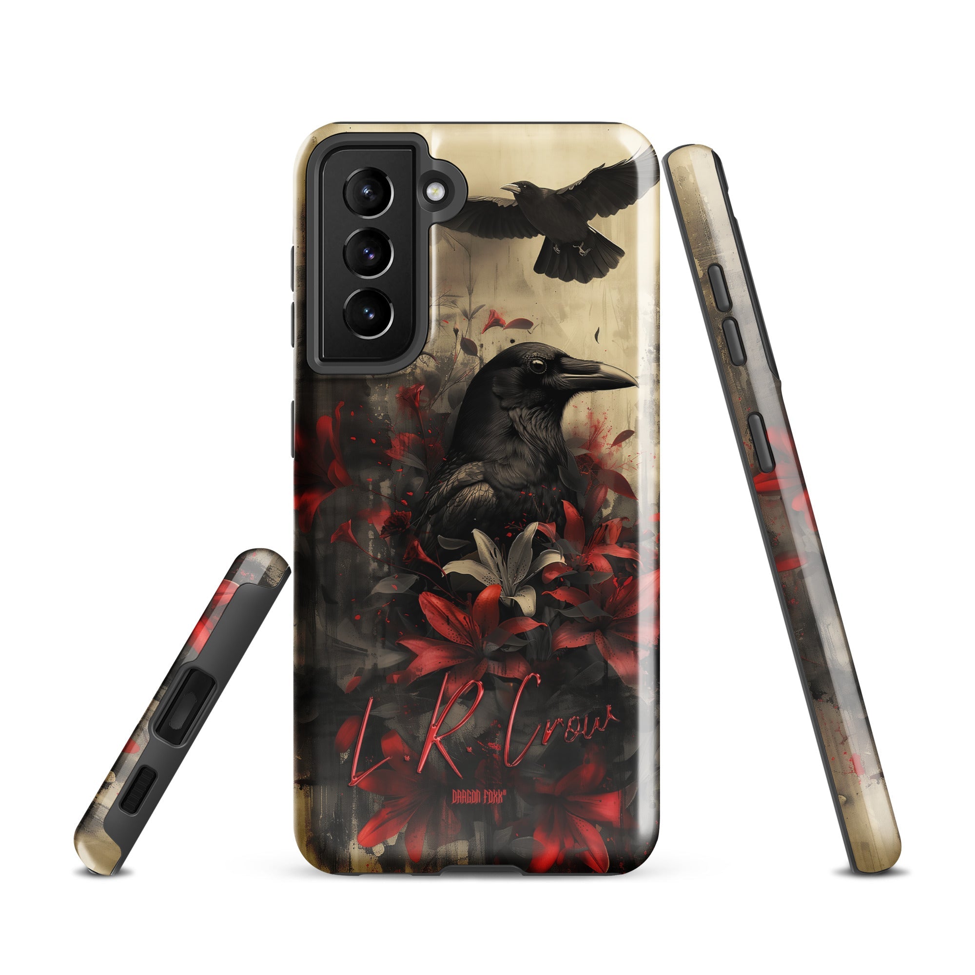 L.R. Crow - Dragon Foxx® Phone for Samsung® - Samsung® Galaxy Phone Case - DRAGON FOXX™ - L.R. Crow - Dragon Foxx® Phone for Samsung® - 6469795_16989 - Samsung Galaxy S21 - Accessories - Art Phone Case - Crow Phone Case