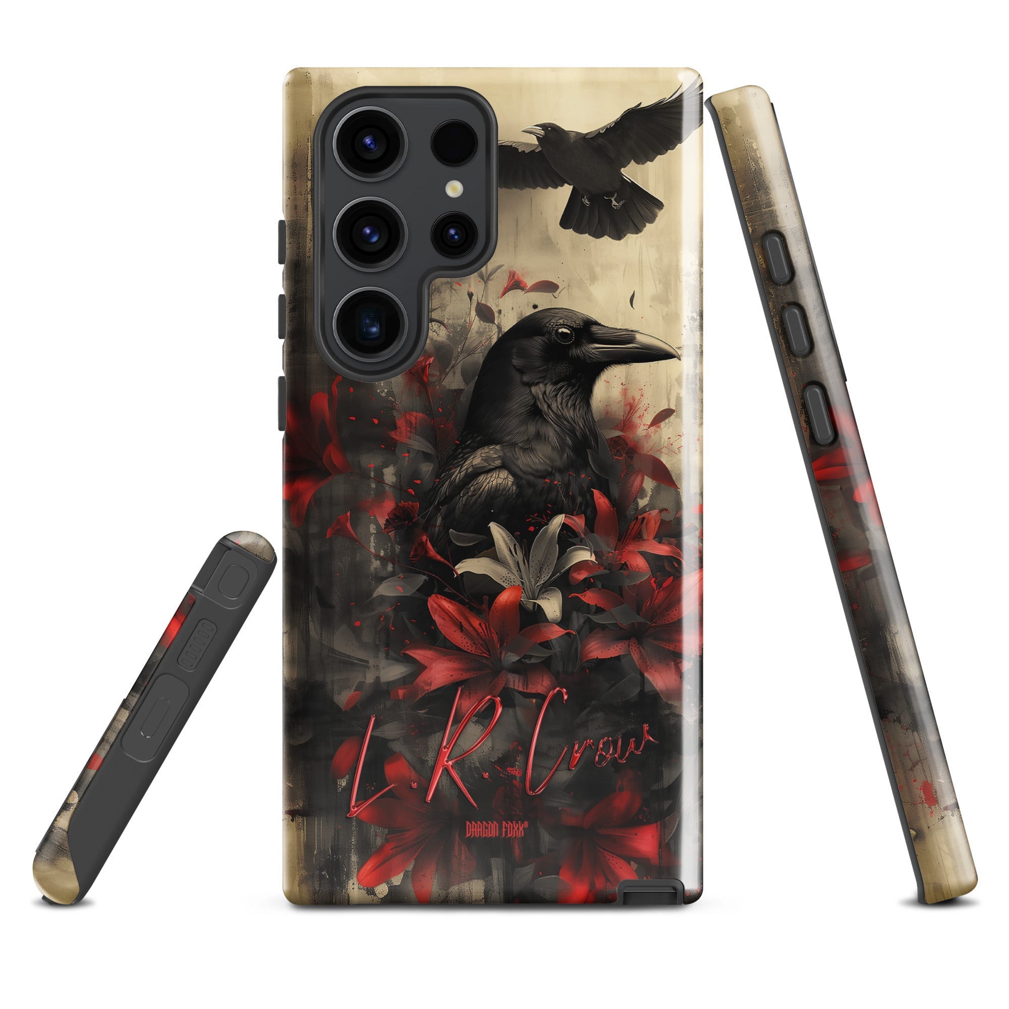 L.R. Crow - Dragon Foxx® Phone for Samsung® - Samsung® Galaxy Phone Case - DRAGON FOXX™ - L.R. Crow - Dragon Foxx® Phone for Samsung® - 6469795_16999 - Samsung Galaxy S23 Ultra - Accessories - Art Phone Case - Crow Phone Case