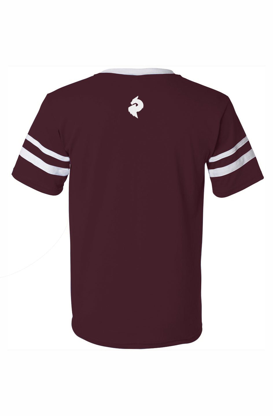 Maroon - White V - Neck Striped Sleeves JerseyWomen’s V - Neck Striped Sleeves JerseyMaroon - White V - Neck Striped Sleeves JerseyAPQ - 5304819S6A1