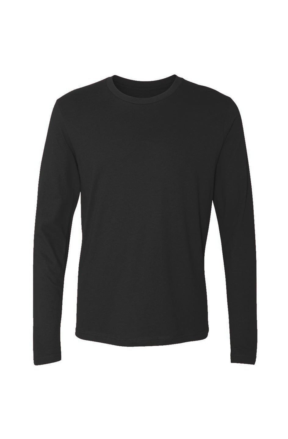 Men's Black Cotton Long - Sleeve CrewMen's Long - Sleeve T-ShirtsMen's Black Cotton Long - Sleeve CrewAPQ - 4584896S5A0