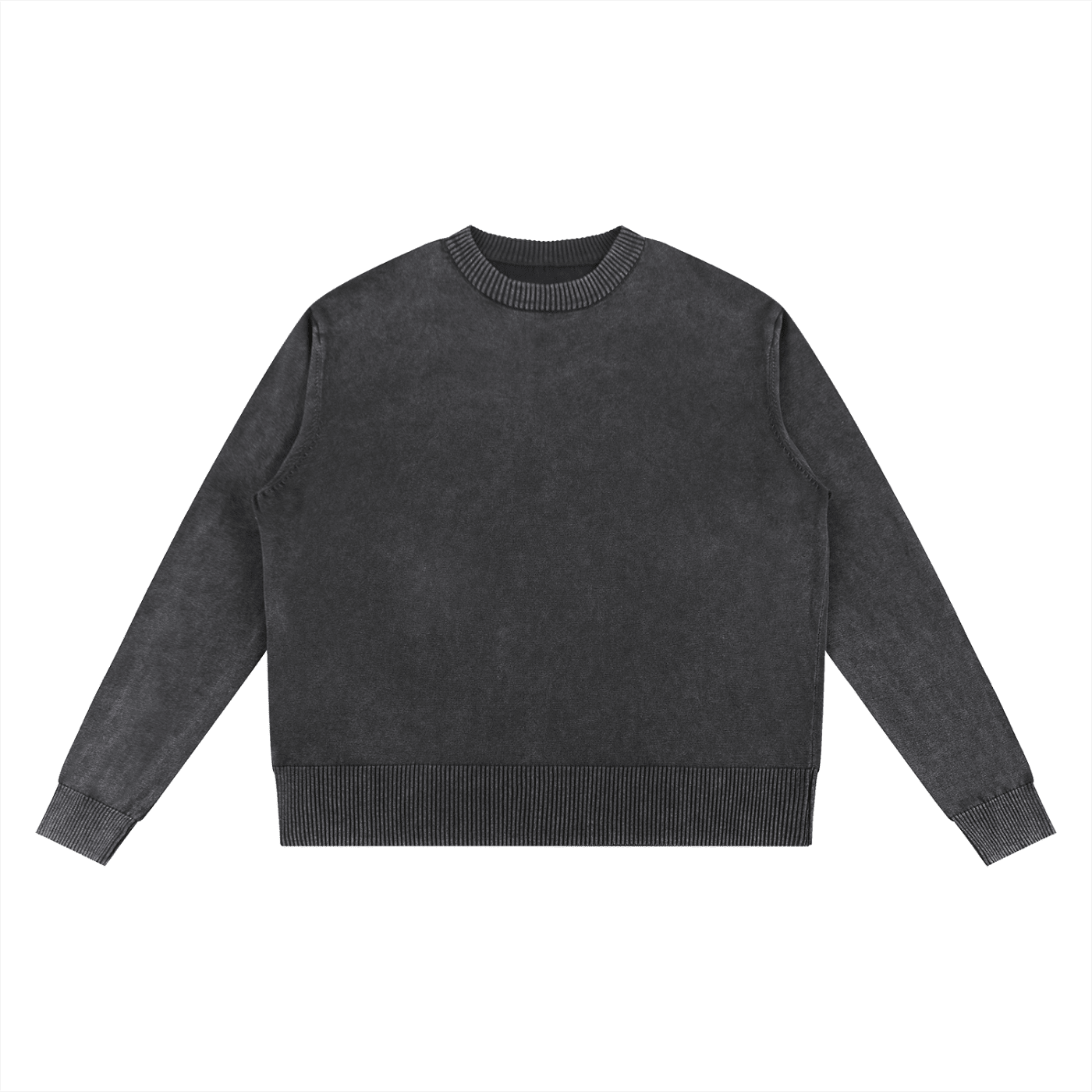 Men's Black Mineral Wash Oversized SweaterMen's SweatshirtsMen's Black Mineral Wash Oversized Sweater260111PODFG2574001