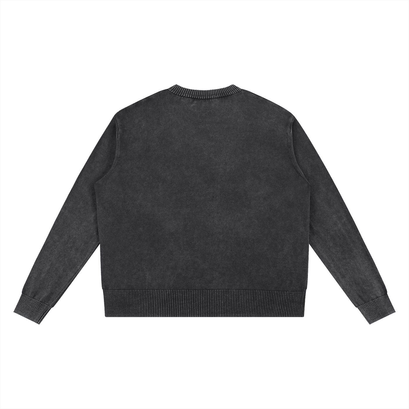 Men's Black Mineral Wash Oversized SweaterMen's SweatshirtsMen's Black Mineral Wash Oversized Sweater260111PODFG2574001