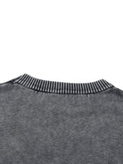 Men's Gray Mineral Wash Oversized SweaterMen's SweatshirtsMen's Gray Mineral Wash Oversized Sweater260111PODFG2581001