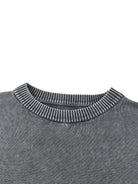 Men's Gray Mineral Wash Oversized SweaterMen's SweatshirtsMen's Gray Mineral Wash Oversized Sweater260111PODFG2581001