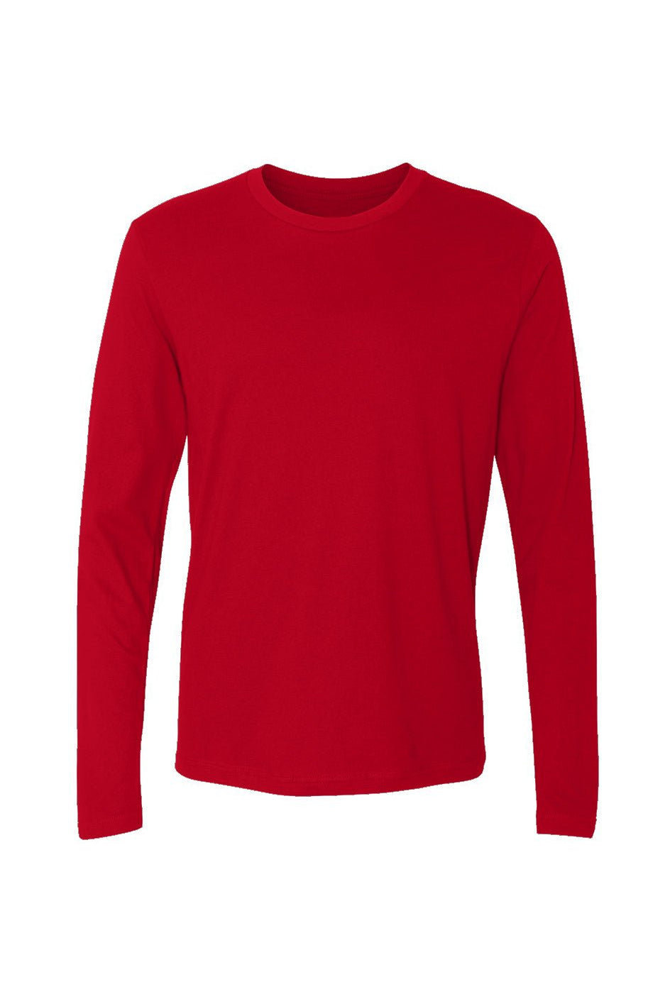 Men's Red Cotton Long-Sleeve Crew - Men's Long-Sleeve T-Shirts - Apliiq - Men's Red Cotton Long-Sleeve Crew - APQ-4584897S5A0 - xs - red - Cotton Long-Sleeve Crew - Dragon Foxx™ - Dragon Foxx™ Men's Cotton Long-Sleeve T-Shirt