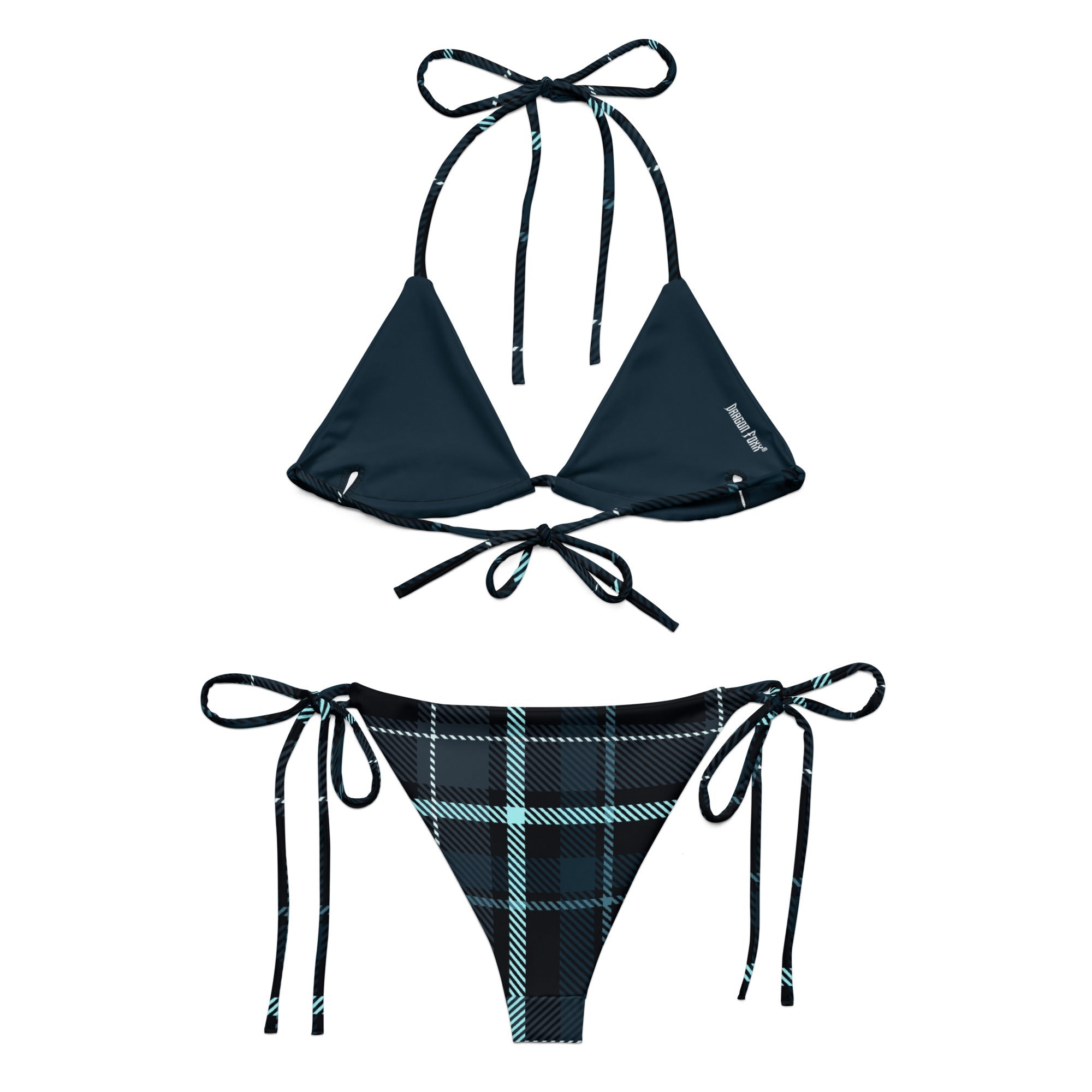 Midnight Harbor Plaid Eco String BikiniEco String BikiniProduct mockup3008709_16553
