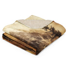 Mt Aroath - Sherpa Blanket - Sherpa Blanket - DRAGON FOXX™ - Product mockup - 4893105_17449 - Scenery Art - Sherpa Blanket - 60" by 80" Throw Blanket - 60″×80″ Sherpa Blanket - Accessories