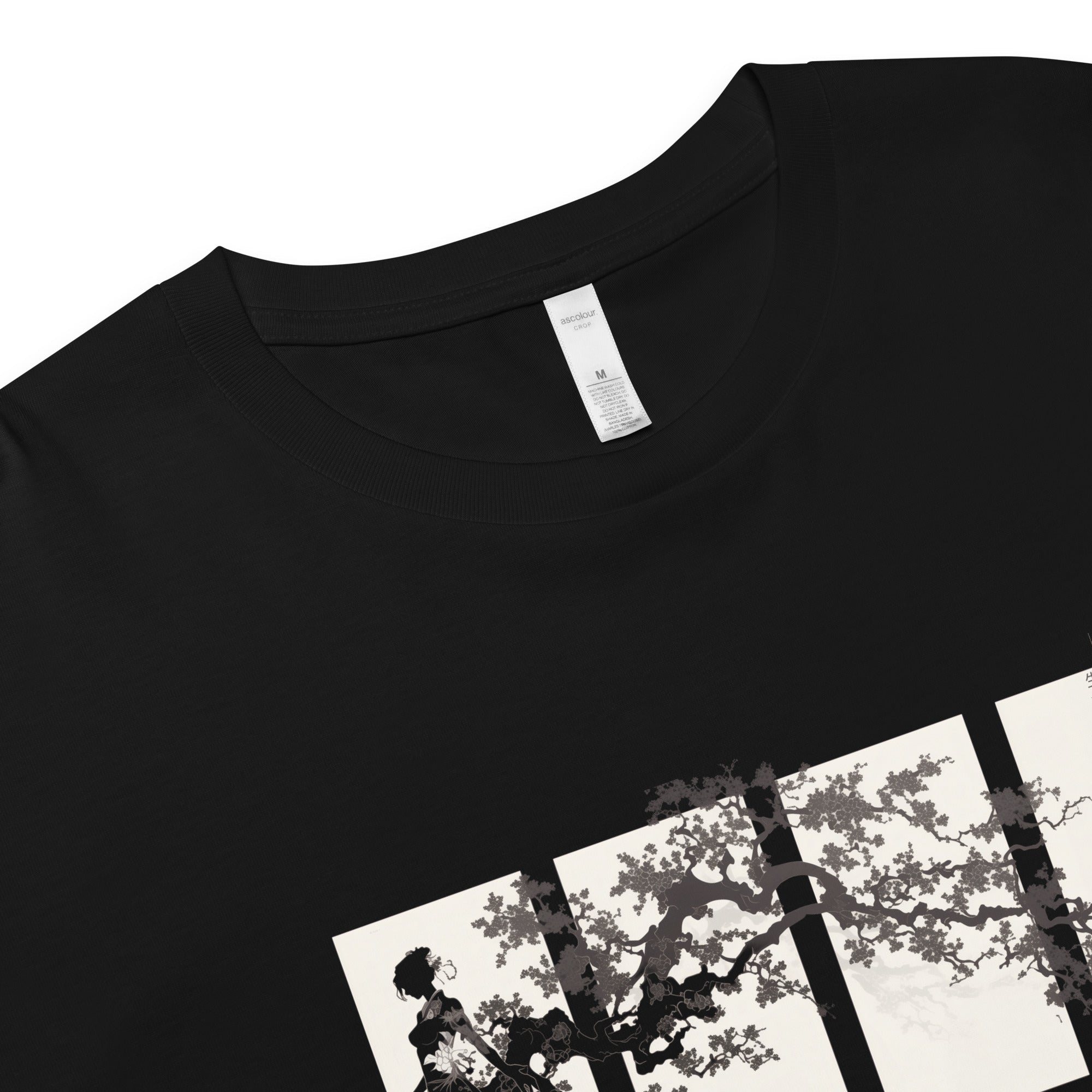 Naerith Women’s Black Crop TopCrop Top TeeProduct mockup2616327_16094