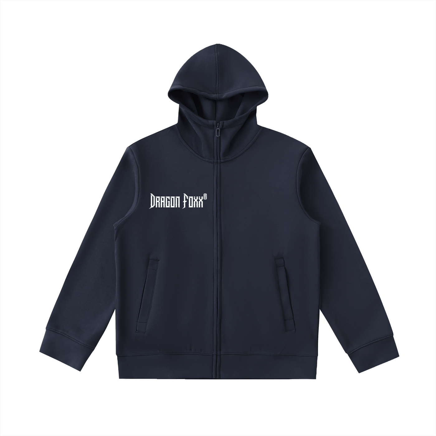 Navy Blue Essential Heavyweight High Neck Zip - Up HoodieEssential Heavyweight High Neck Zip - Up HoodieNavy Blue Essential Heavyweight High Neck Zip - Up Hoodie251018PODRB2588001