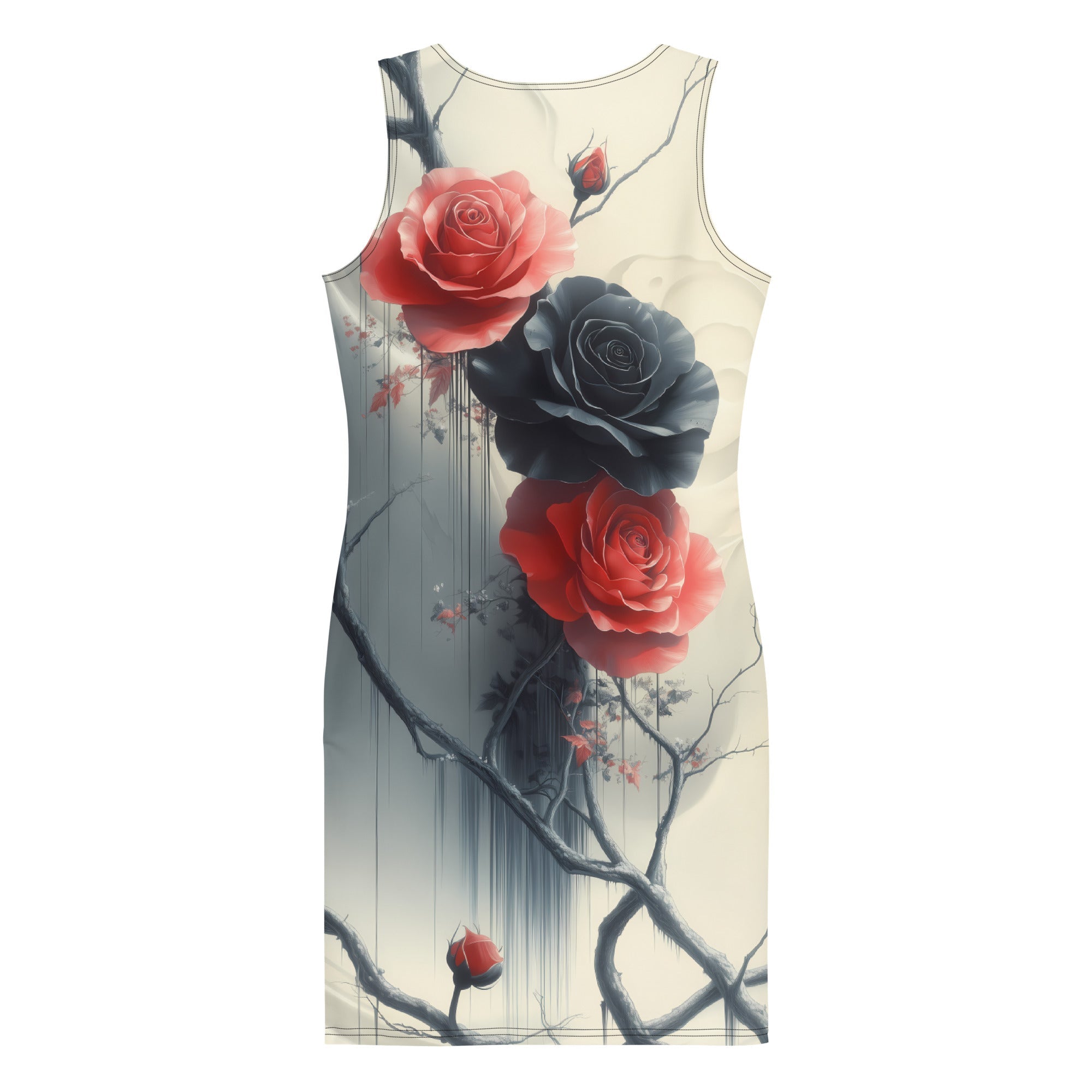 Noir Blossom Reverie - Bodycon DressBodycon Dress8228220_7788